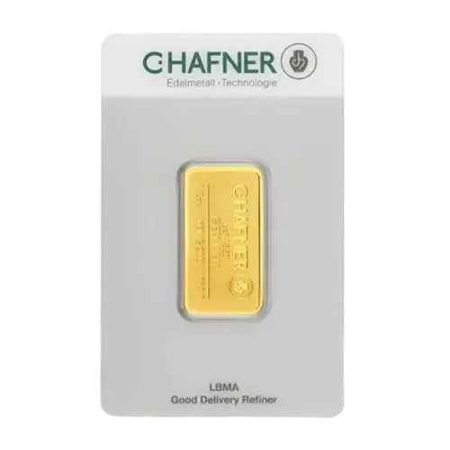 Złota sztabka C.Hafner 1/2 oz