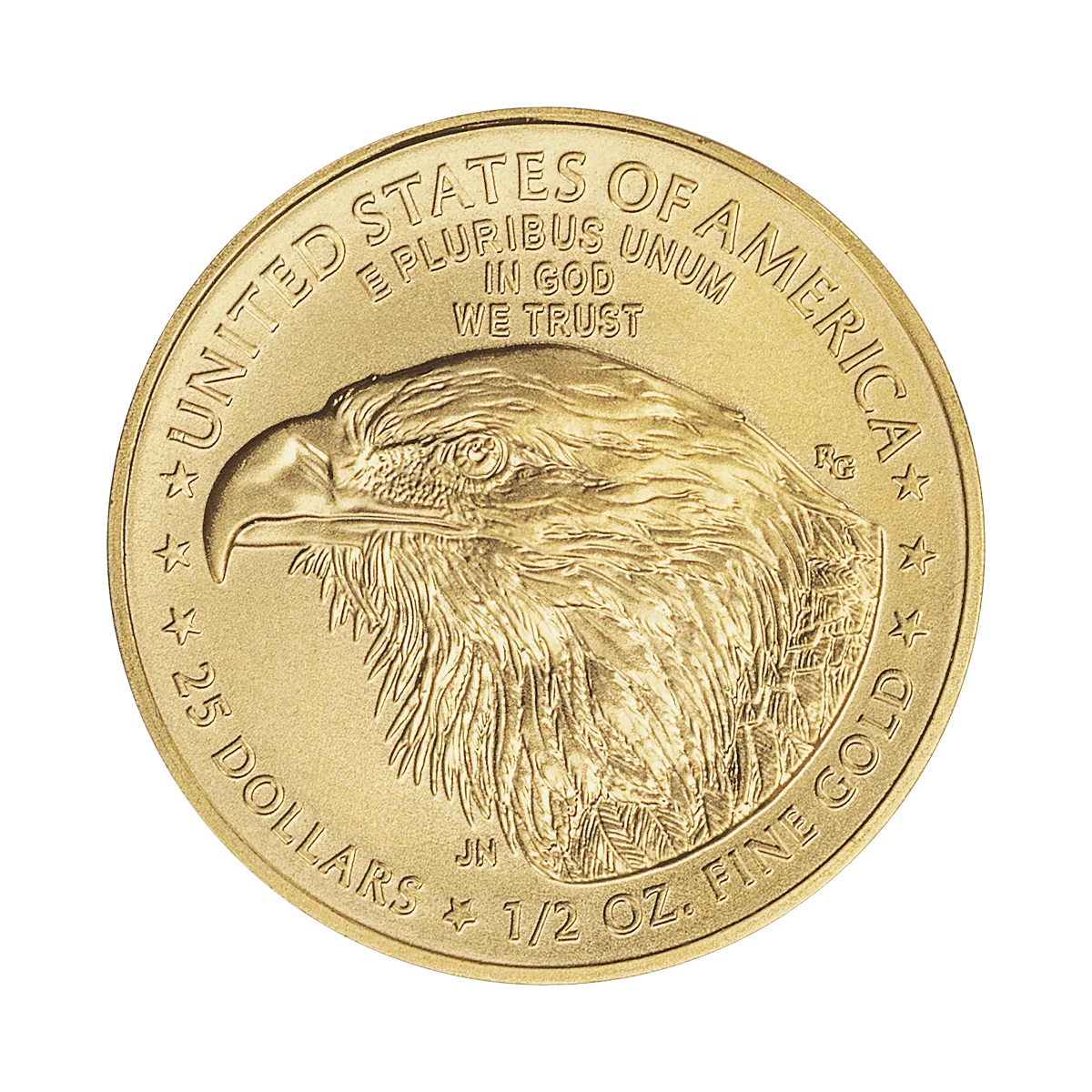 Złota moneta American Gold Eagle 1/2 oz rewers