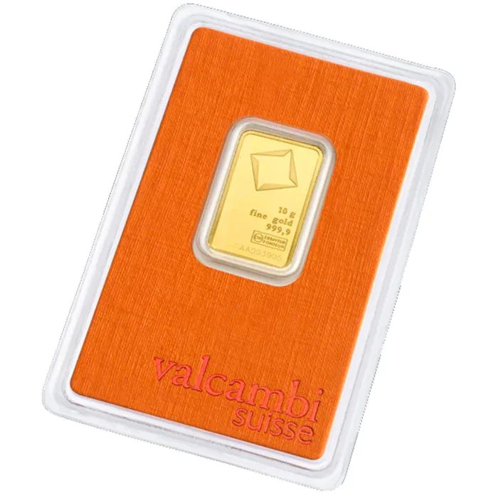 Złota sztabka Valcambi Suisse 10 g