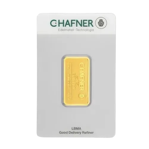 Złota sztabka C.Hafner 1/4 oz