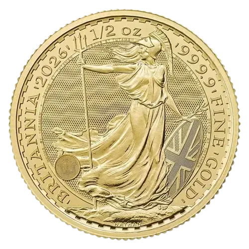 Britannia 1/2 uncji Złota