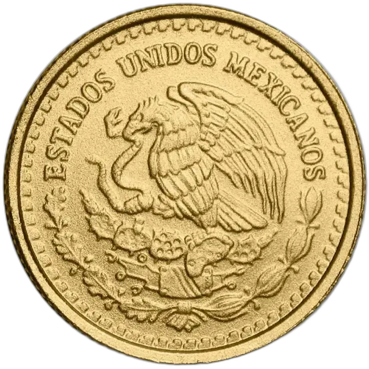 Mexican Libertad 1/10 uncji złota rewers