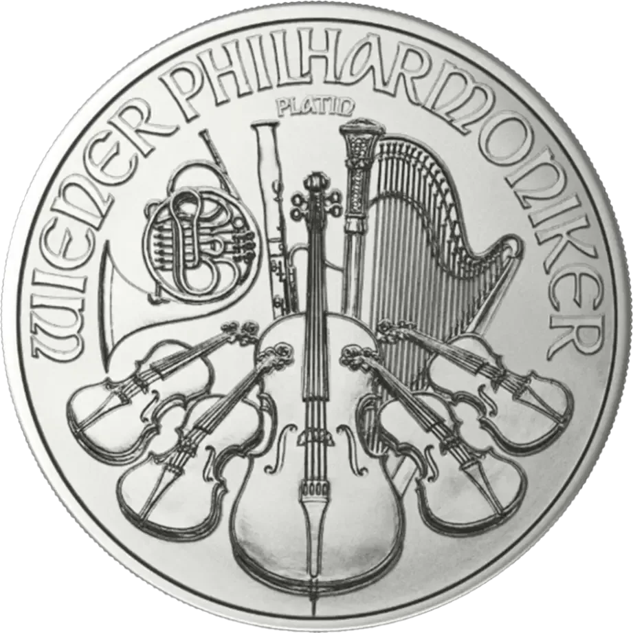Platynowa moneta Wiedeński Filharmonik 1 oz
