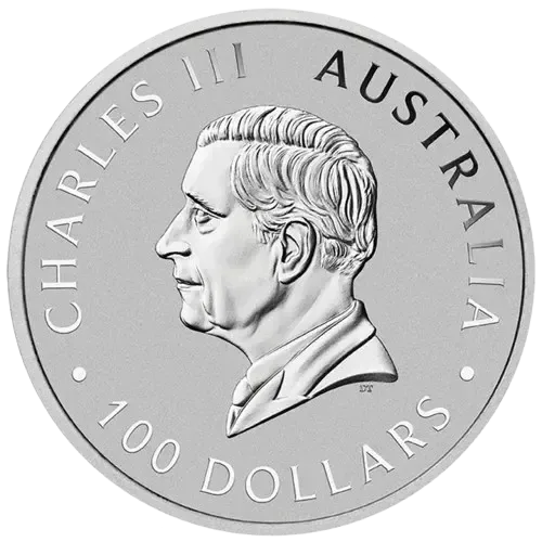 Australijski Kangur 1 uncja platyny rewers