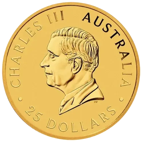 Australijski Kangur 1/4 uncji złota rewers