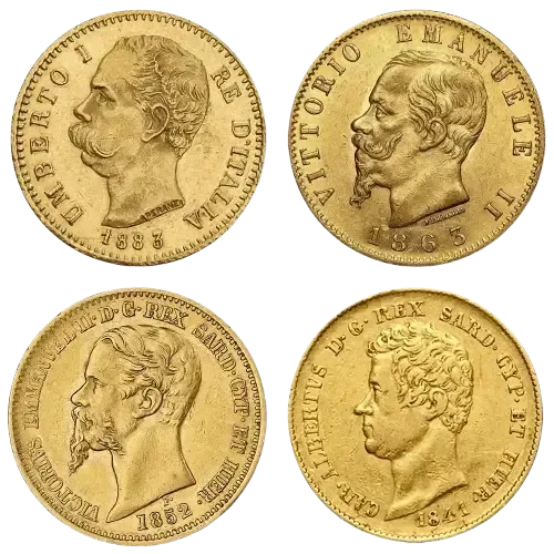 Złote 20 lirów włoskich