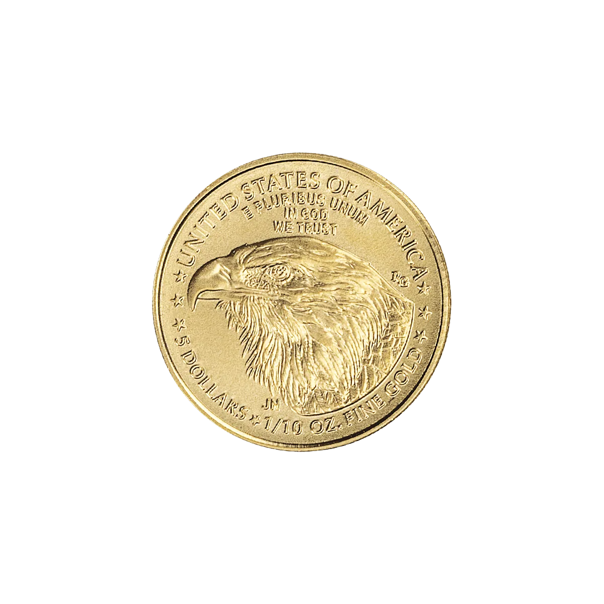 Złota moneta American Gold Eagle 1/10 oz rewers