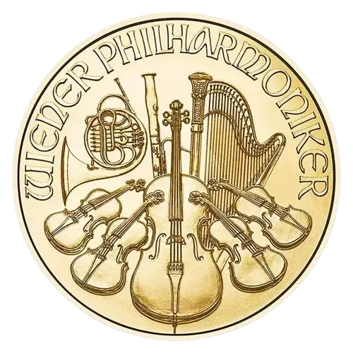 Złota moneta Wiedeński Filharmonik 1 oz
